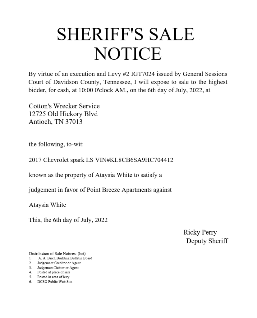 News Releases Davidson County Sheriff Nashville Tennessee